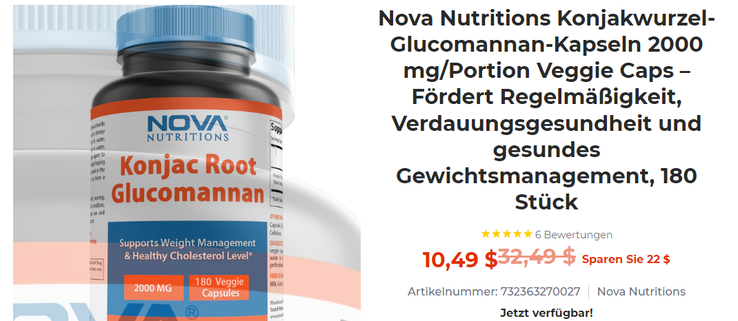 Glucomannan Erfahrungen