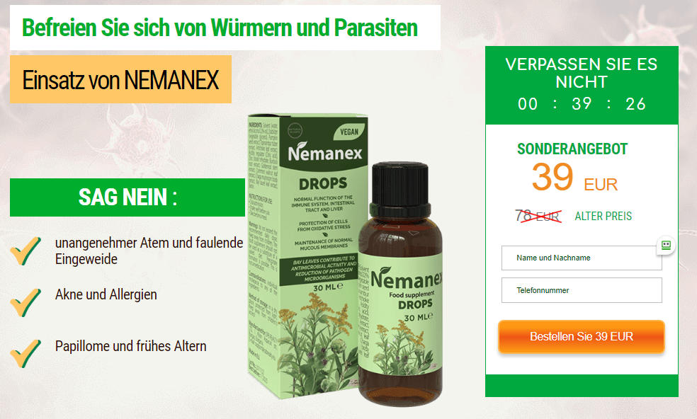 Nemanex Tropfen Erfahrungen