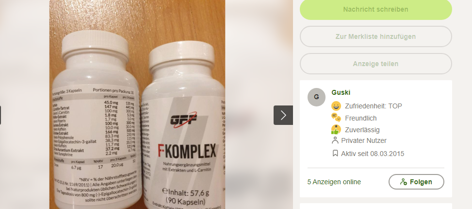 F Komplex Kapseln