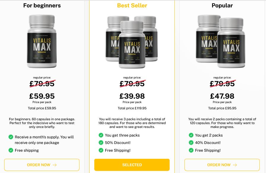Vitalis Max Male Enhancement