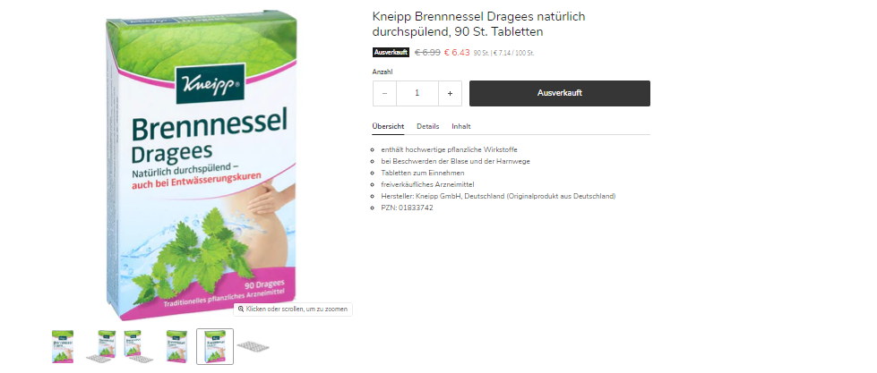 Brennnessel Kapseln