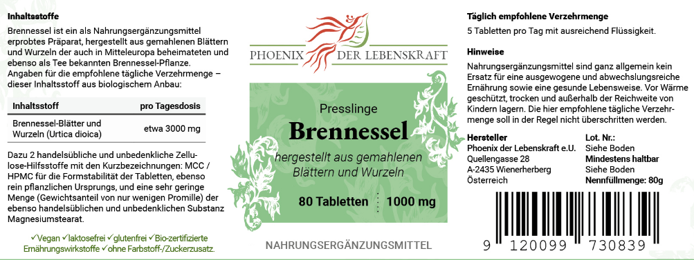 Brennnessel Kapseln