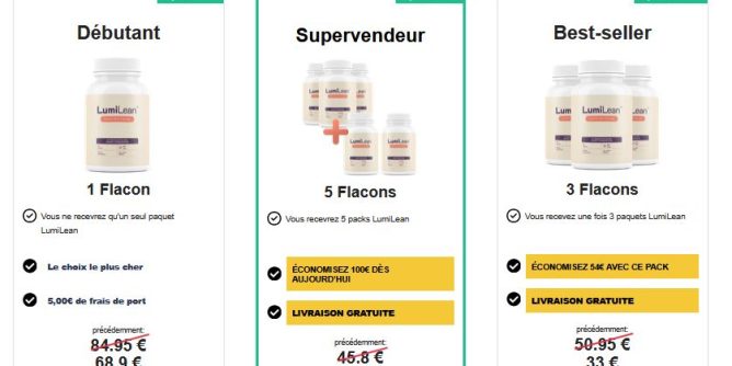 LumiLean Prix