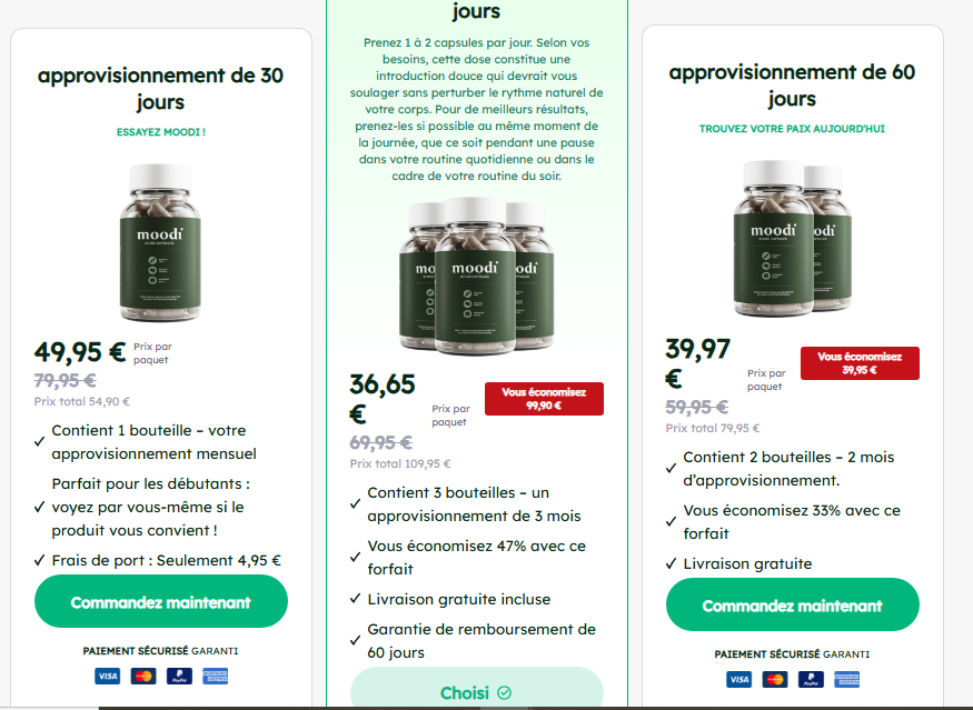 Moodi CBD Capsules